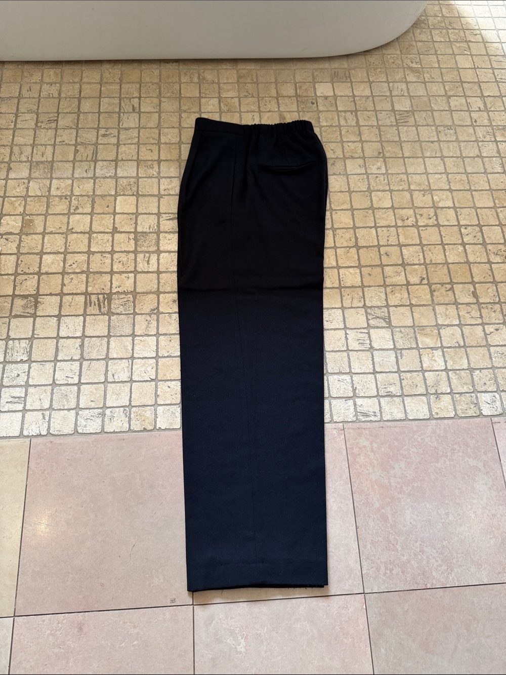 Vince Black Straight-Leg Dress Pants